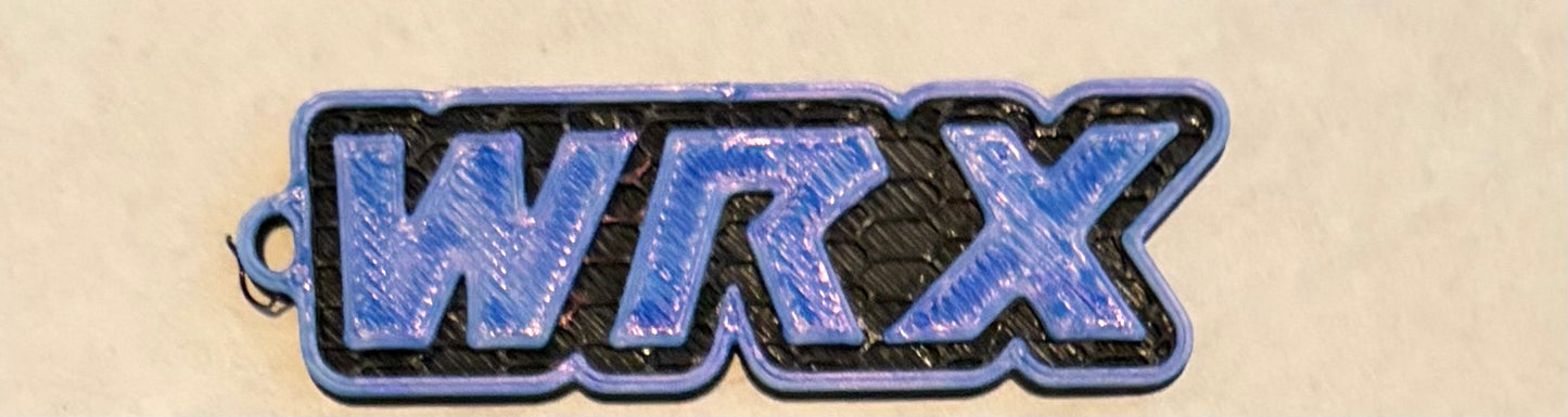 Blue Subaru WRX Keychain
